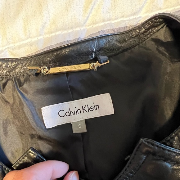 Calvin Klein leather jacket - Picture 2 of 4